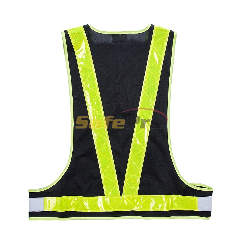 SAFETY VEST V SERIES BLACK SafePro