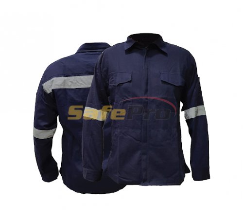 Cotton Work Jacket c/w Reflective | SafePro